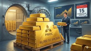 Банк Китая купил золото 15-й месяц подряд: прогноз цен