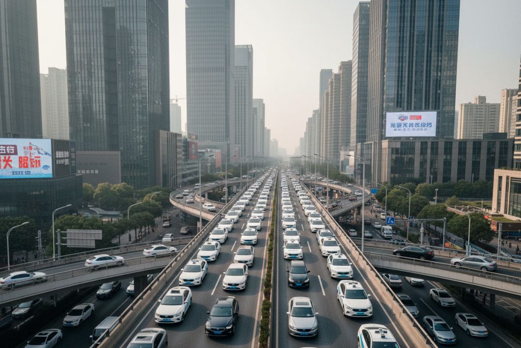 Сбой роботакси Baidu в Ухане: 100 машин заблокировали город