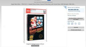 Рекорд ретро-гейминга: Картридж Super Mario Bros. продан за $3 млн